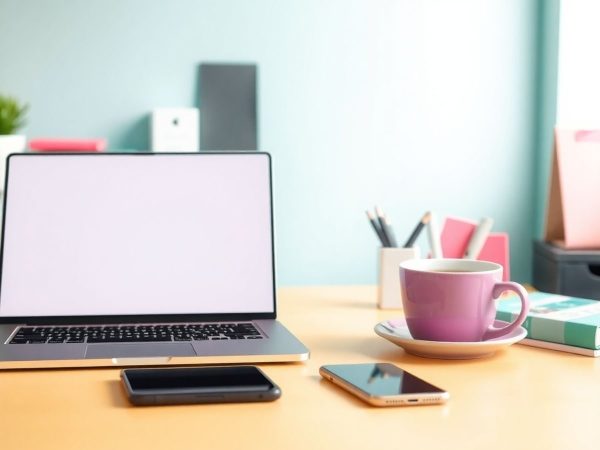 Birou organizat pentru comerțul online de succes.